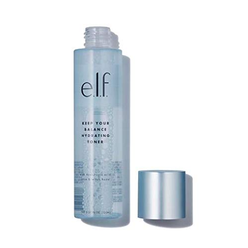 e.l.f, Keep Your Balance Toner, Gentle, Refreshing, Anti-Inflammatory, Removes Makeup & Impurities, Hydrates, Cleanses, Soothes, Infused with Hyaluronic Acid, Witch Hazel and Aloe, 5.07 Fl Oz