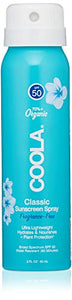 COOLA Organic Sunscreen SPF 50 Sunblock Spray, Dermatologist Tested Skin Care for Daily Protection, Vegan and Gluten Free, Fragrance Free, 2 Fl Oz