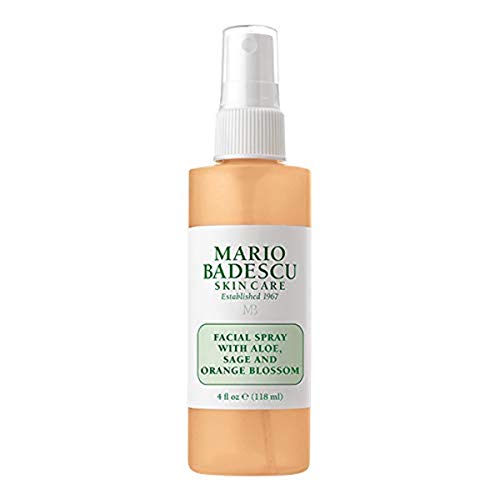 Mario Badescu Facial Spray with Aloe, Sage and Orange Blossom, 4 Fl Oz