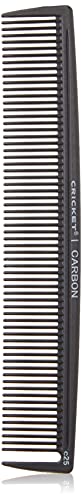 Cricket C25 Professional Hair Stylist Multi-Purpose Carbon Comb Anti-Static Heat Resistant Styling Detangling Sectioning Combs for All Hair Types
