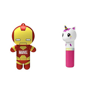Lip Smacker Marvel Super Hero Lip Balm, Iron Man Billionaire Punch Flavor With Unicorn Magic, 0.14 ounce