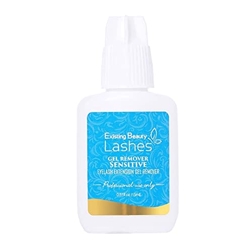 Sensitive Eyelash Extension Remover Gel For No Burn Eyelash Extension Glue Removal Fast Action Dissolves Even The Strongest False Lash Adhesive In 60 seconds by Existing Beauty Lashes 15 ml