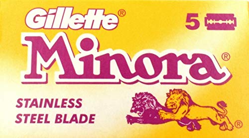 Minora Yellow Double Edge Safety Razor Blades 25 blades