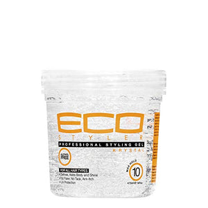 Ecoco Eco Style Hair Gel Krystal - Strong Hold - Ideal For Any Hair Type And Color - Adds Body And Shine To All Styles - Weightless - Moisturizes And Help Maintain Healthy Hair - Non-Flaking - 16 Oz