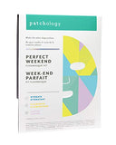 Patchology"Perfect Weekend" Facial Sheet Mask w/Hyaluronic Acid & Firming Formula - Men & Women Face Masks Skincare Sheet for Moisturizing and Hydrating Skin - Best Face Sheets Moisturizer (3 Count)