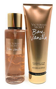 Victoria's Secret BARE VANILLA Fragrance Set - Mist 250mL & Lotion 236mL