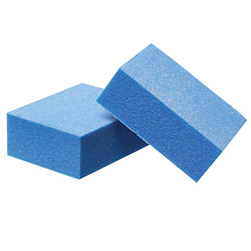 ForPro Mini Buffing Block, Blue, 180/180 Grit, Double-Sided Manicure & Pedicure Nail Buffer, 1.5” L x 1” W x .5” H, 1000Count