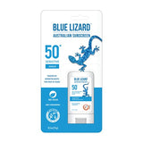 BLUE LIZARD Sensitive Mineral Sunscreen Stick with Zinc Oxide, SPF 50+, Water Resistant, UVA UVB Protection Easy to Apply, Fragrance Free, 0.5 Oz