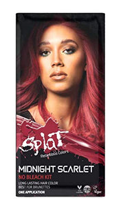 Splat | Midnight Complete Kit | Hair Dye | Semi-Permanent | Long Lasting | Vegan and Cruelty-Free (Midnight Scarlet)