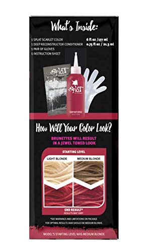 Splat | Midnight Complete Kit | Hair Dye | Semi-Permanent | Long Lasting | Vegan and Cruelty-Free (Midnight Scarlet)