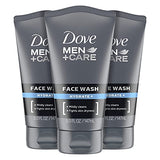 Dove Men+ Face Wash Hydrate Plus Skin Care, 5 Oz, 3 Count