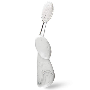 RADIUS Toothbrush Big Brush with Replaceable Head, Right Hand, Soft in Marble, BPA Free and ADA Accepted, Designed to Improve Gum Health and Reduce The Risk of Gum Disease