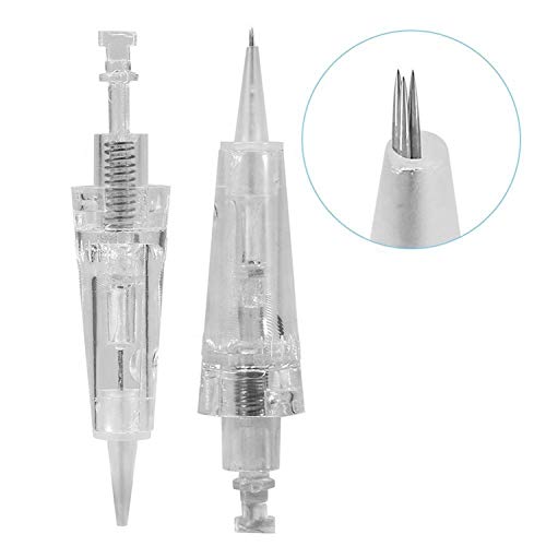 10 PCS M PMU Needle Cartridge for Cordless PMU Machine 3RL/3R/3P - Ombre Powder Brows Microblading Shading Eyeliner Lip Tattoo (3RL/3R/3P)