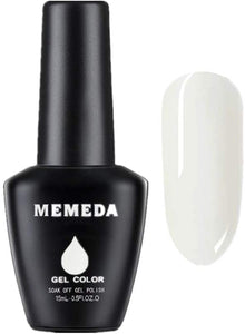 MEMEDA Nail Gel Polish Spring Summer Nail Art Colors Nude Milky UV LED Soak Off Clear Nail Gel Kitâ¦
