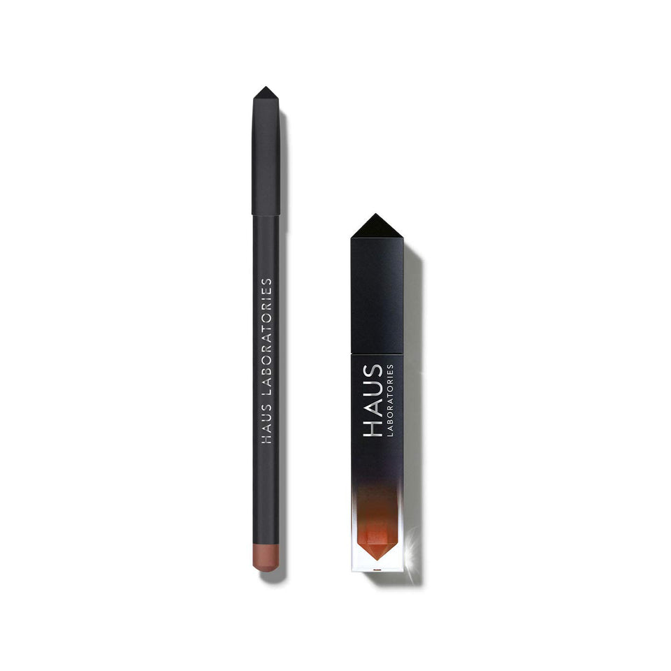 HAUS LABORATORIES By Lady Gaga: LIP SYNC SET | ($34 Value) Lip Gloss & Lip Liner Kit, Longwearing High-Shine and Matte Duo Available in 6 Colors, Vegan & Cruelty-Free | 2-Piece Value Set