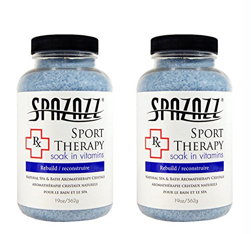 Spazazz Aromatherapy Spa and Bath Crystals -Therapy (2 Pack) (Sport Therapy - 2pk)