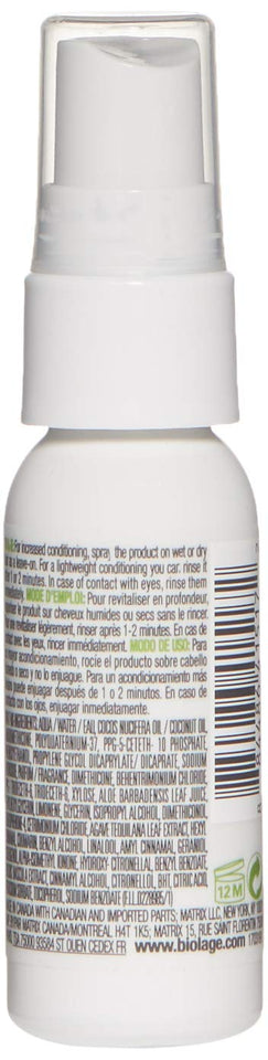 BIOLAGE All-In-One Coconut Infusion | Multi-Benefit Treatment Spray For All Hair Needs | With Coconut | Sulfate & Paraben-Free| For All Hair Types