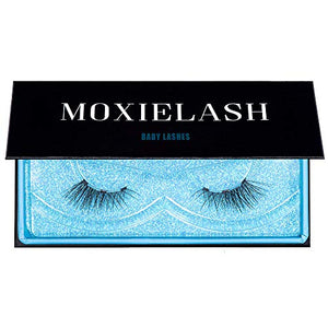 MoxieLash - Baby Lash - Set of Premium Magnetic Eyelashes - Natural, Faux Mink Lashes for Monolid, Hooded and Almond Eye-Shapes
