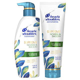 Head & Shoulders Supreme Dry Scalp Care and Dandruff Treatment Shampoo and Conditioner Bundle, with Argan and Jojoba Oil, Nourish and Smooth Hair and Scalp