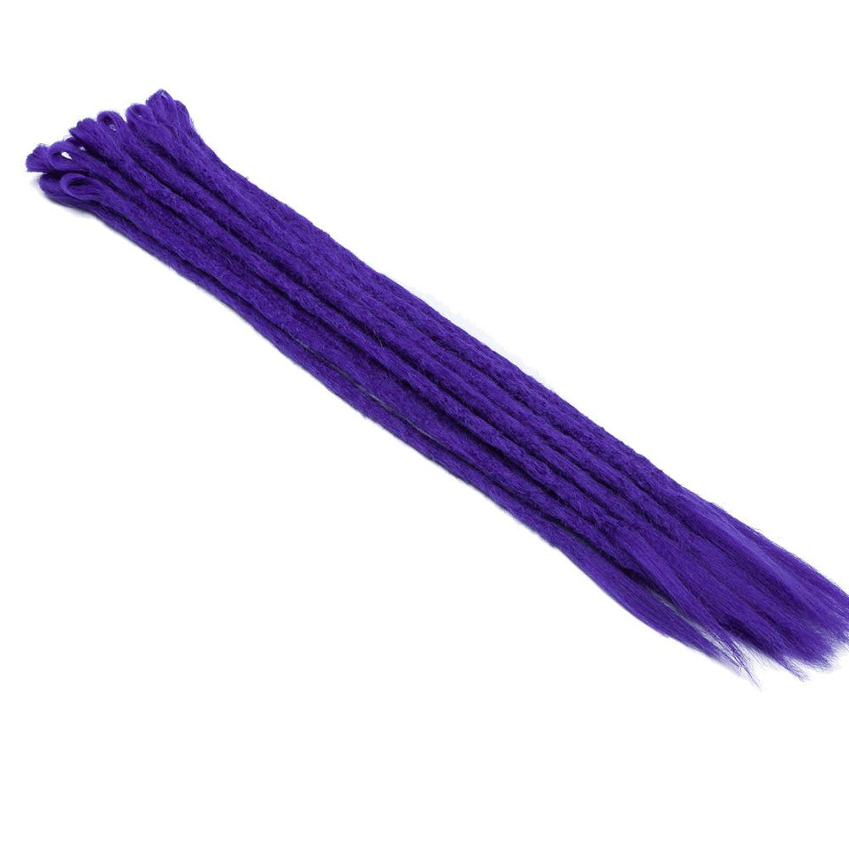 20" Dreadlock Extension Ombre For Hip-Hop Synthetic Heat Resistant Faux Locs Dread Reggae Extension Twist Braiding Faux Locs Crochet For Man Women (10strands/2packs,blue purple)