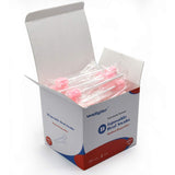 Wellgler's Disposable Oral Care Swabs, Sterile Sponge Mouth Swabs (100pcs, pink)