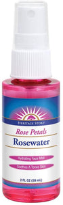Heritage Store Rosewater, Refreshing Facial Mist for Glowing Skin, With Damask Rose Oil, All Skin Types, Rose Water Spray for Face Made Without Dyes or Alcohol, Vegan & Cruelty Free