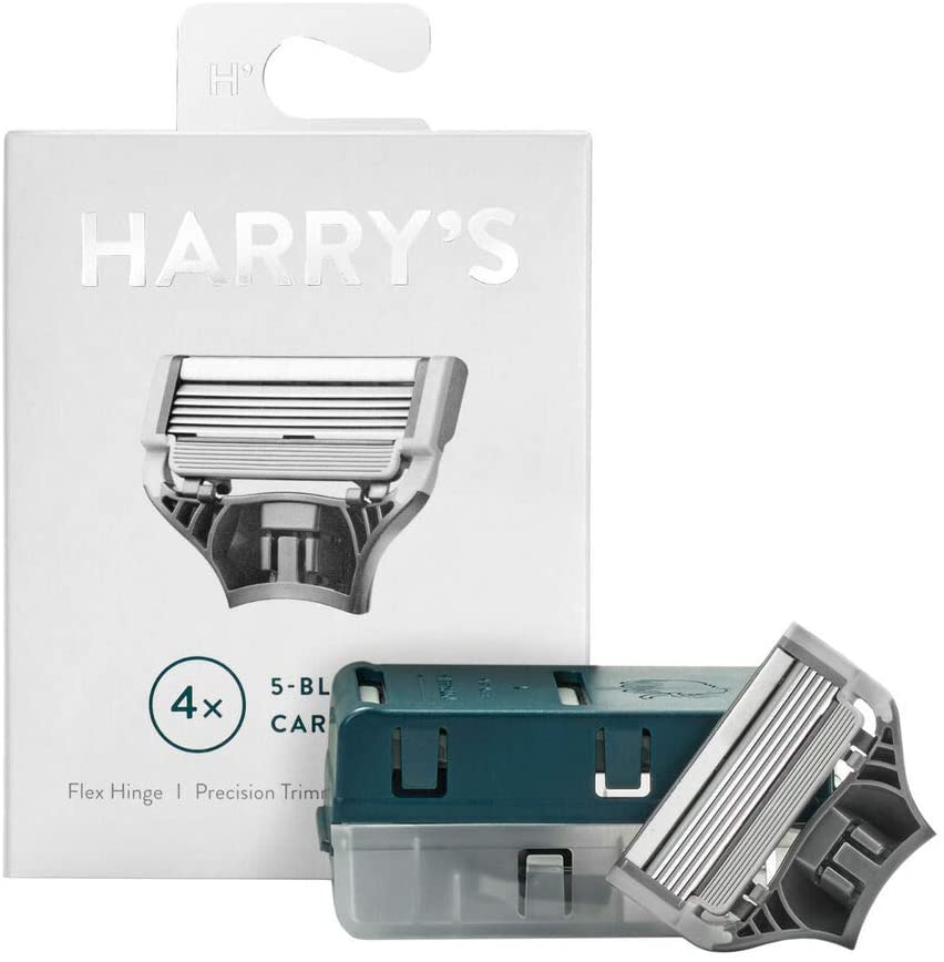 4-Pack Harry’s German 5-Blade CARTRIDGES Razor Refills Precision Trimmer Flex HI