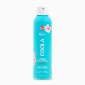 COOLA Organic Sunscreen SPF 50 Sunblock Spray, Dermatologist Tested Skin Care for Daily Protection, Vegan and Gluten Free, Guava Mango, 6 Fl Oz