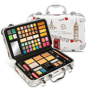 Vokai Makeup Kit Gift Set - 41 Eye Shadows, 7 Body Glitters, 1 Lip Liner Pencil, 1 Lipsticks, 4 Blushs, Eye liner pencil, 5 Concealers, 2 Lip Gloss, 5 Bronzers, Mirror