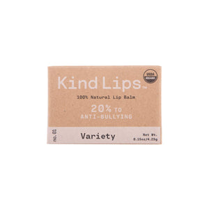 Kind Lips Organic Lip Balm | 3-Pack Variety Flavors | Certified Organic Coconut Oil, Jojoba, Beeswax | Gluten Free, Cruelty Free | 100% Soothing Natural Ingredients