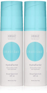 Obagi Medical 360 HydraFactor Broad Spectrum SPF 30 Sunscreen, 2.5 oz Pack of 2