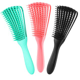 3 Pack Hair Detangler Brush for Afro America/African Hair Textured 3a to 4c Kinky Wavy/Curly/Coily/Wet/Dry/Oil/Thick/Long Hair, Detangling Brush for Natural Hair, Exfoliating Your Scalp for Beautiful