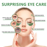 Vanelc Seaweed Crystal Eye Mask, For Dark Circles Under Eye, Under Eye Bags, Natural Eye Mask for Puffy Eyes, Anti-Wrinkle,Deep-Moisturizing, Gel Pads 30 Pairs