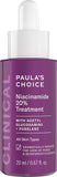 Paula's Choice CLINICAL 20% Niacinamide Vitamin B3 Concentrated Serum, Anti-Aging Treatment for Discoloration and Minimizing Large Pores, Fragrance-Free & Paraben-Free, 0.67 Ounce Dropper Bottle