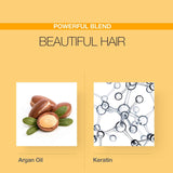 GK HAIR Global Keratin 100% Organic Argan Oil Anti Frizz Hair Serum (0.34 Fl Oz/10ml) Styling Smoothing Strengthening Hydrating & Nourishing Heat Protection Shine Frizz Control Dry Damage Hair Repair