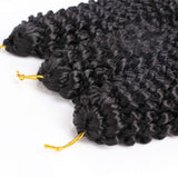 9 Bundles/lot Marlybob Crochet Hair 8 Inch Synthetic Braiding Hair curly Braids Kinky Curl Hair Bundles for Women(1B#)