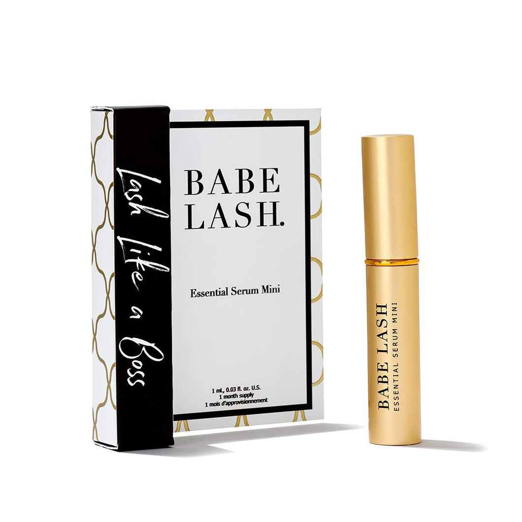 Babe Lash Essential Lash Serum - Fuller & Longer Looking Eyelashes, Lash Enhancing Serum, for Natural Lashes and Lash Extensions, 1mL, Starter Supply