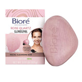 Bioré Quartz Charcoal Facial Cleansing Bar Vegan Friendly Rose