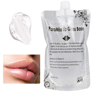 Lip Gloss Base 10 Ounce (350 ML) PARAMISS Moisturize Lip Gloss Base for Making Your Own Lip Glaze , Diy Lip Plumper Making Organic Diy lip Glow Diy clear lip gloss (B)