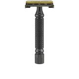VIKINGS BLADE The Chieftain '5 BC' Double Edge Safety Razor, Ancient Dust & Vintage Bronze (Brass, Neutrally Aggressive)