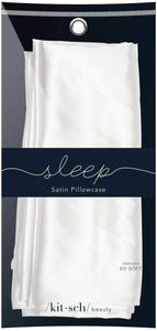 Kitsch Satin Pillowcase, Softer Than Silk, Vegan Silk Pillowcase, Standard (Ivory)