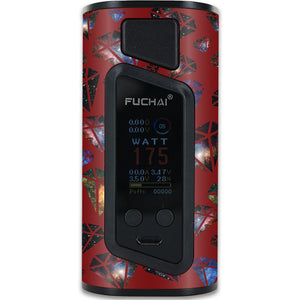 MightySkins Skin Compatible with Sigelei Fuchai Duo-3 Kit – Diamond Galaxy | Protective, Durable, and Unique Vinyl Decal wrap Cover | Easy to Apply, Remove, and Change Styles | Made in The USA