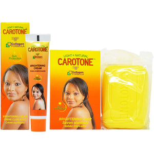 CaroTone Combo 4 (Samba Life Light & Natural Bundle. Includes DSP10 Brightening Soap 6.7oz, Brightening Oil 2.2oz)