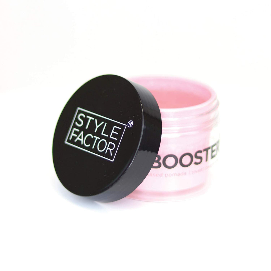 Style Factor Edge Booster Strong Hold Water-Based Pomade - Super Shine & Moisture 3.38oz (SWEET PEACH)