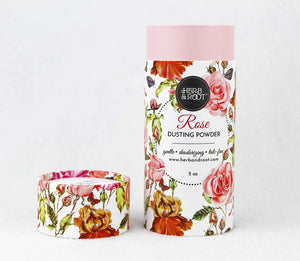 Rose Perfumed Body Dusting Powder for Women, Talc Free, Anti-chafing, feminine powder, dusting powder | Herb & Root, 6 oz