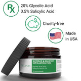 Glycolic Acid Exfoliating Pads With 20% Glycolic & 0.5% Salicylic Acid. Cleansing & Resurfacing Face Peel Wipes For Fine Lines Wrinkles Brightening Acne Scars Anti Aging Dark Spot Corrector By Organys
