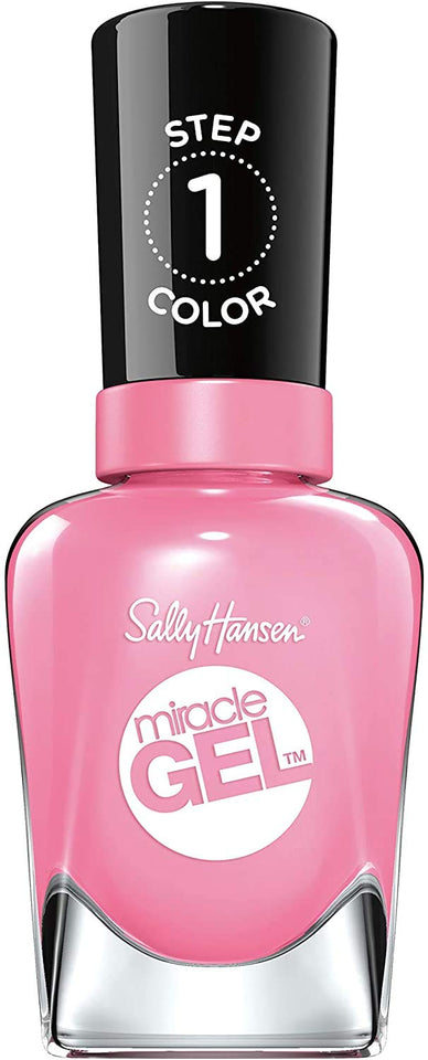 Sally Hansen Miracle Gel Nail Polish, Shade Pink Cadillaquer 269 (Packaging May Vary)