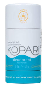 Kopari Aluminum-Free Deodorant Beach | Non-Toxic, Paraben Free, Gluten Free & Cruelty Free Men’s and Women’s Deodorant | Made with Organic Coconut Oil | 2.0 oz