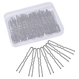 U Shaped Hair Pins, IKOCO 80pcs of Bun Hair Pins for Women Girls with Storage Box(2.4 Inch)