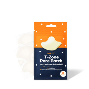 Hanhoo T-Zone Pore Patch | Forehead, Nose, and Chin Hydrocolloid Patch for Blackheads, Acne, and Oily Skin | Small Triangle Patches for Additional Coverage (4 Pore Patch Ct; 4 Triangle Patch Ct)